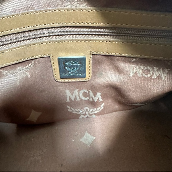 MCM Boston Leather Satchel in Visetos Original - Picture 13 of 14